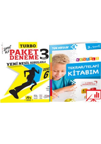 3. Sınıf Turbo Paket Deneme ve Tekrar Telafi Kitabım