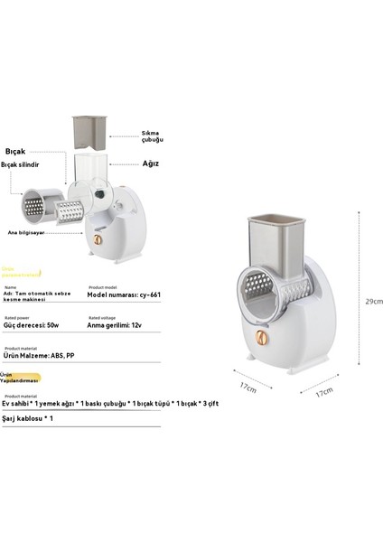 Elektrikli Sebze Kesici Kıyma Makinesi Elektrikli Mutfak Çok Fonksiyonlu Blender (Yurt Dışından) fırsatları