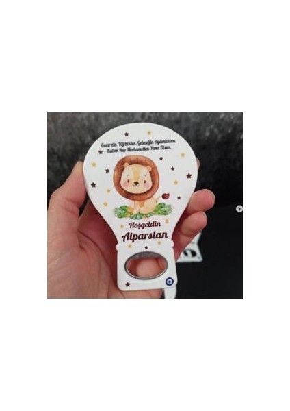 30 Adet Balon Magnet Açacak Yeni Doğan, Doğum Günü, Sünnet, Nişan, Söz, Aslanlı Model