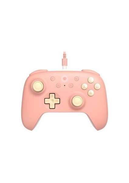 Ultimate 2c Oyun Kolu Gamepad Kablolu Windows Pc Android Hall Effect 1000hz Polling Rate Pembe
