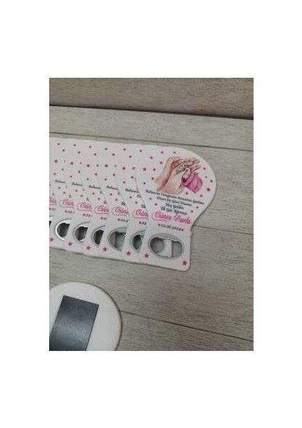 30 Adet Balon Magnet Açacak Yeni Doğan, Doğum Günü, Sünnet, Nişan, Söz, Pembe El Modeli