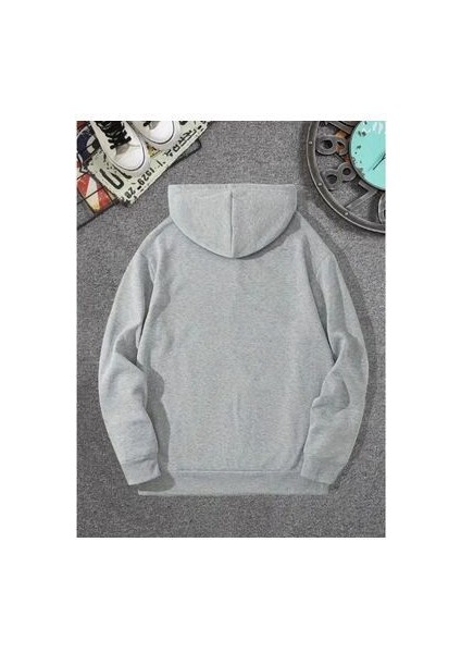 Erkek New York 19 Baskılı Kapüşonlu Oversize Sweatshırt fiyatları