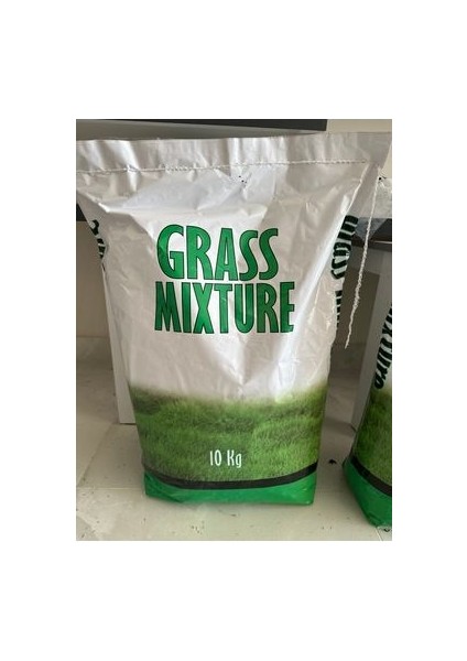 Grass Mıxture 7 Li Karışım 7 Günde Çimlenen Basmaya Darbeye Dayanıklı Çim Tohumu -10 kg