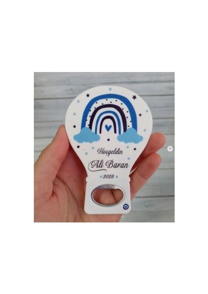 25 Adet Balon Magnet Açacak Yeni Doğan, Doğum Günü, Sünnet, Nişan, Söz, Mavi Gökkuşağı