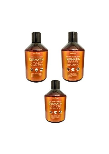 Dökülmeyi Engelleyen Yıkadıkça Uzatan Etkisiyle Dermatın Gingseng Shampoo x 3 Ad