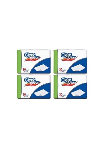 Clearmotion Yatak Koruyucu Örtü 60 x 90 4X30 120 Adet