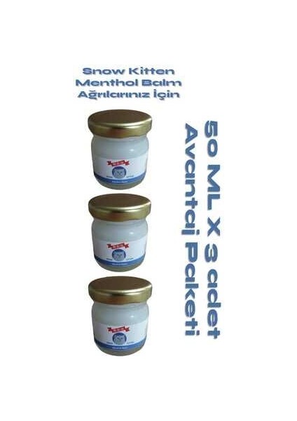 Snow Kitten Krem 50 ml 3 Adet - Vücut Ağrılarınız Için
