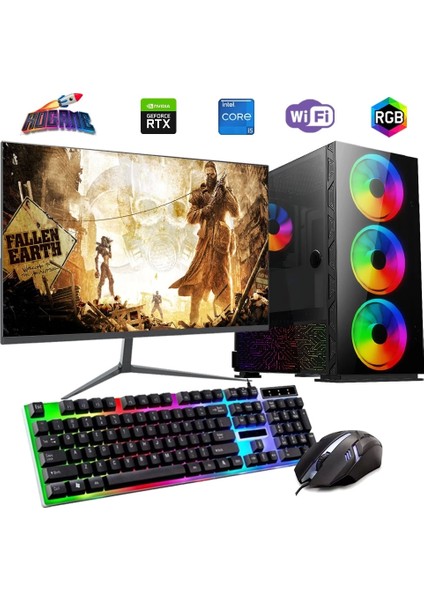 I5 12400F 16GB Ddr4 480SSD 12GB RTX3060 24" Mon. Oyun Bilgisayarı