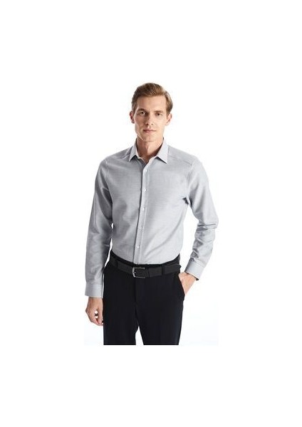 Slim Fit Uzun Kollu Erkek Gömlek