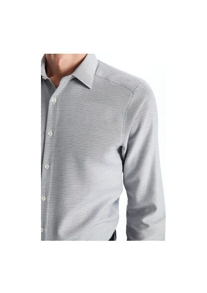 Slim Fit Uzun Kollu Erkek Gömlek