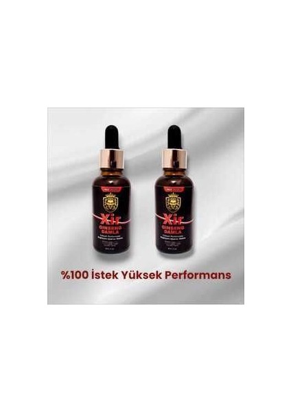 Xir Ginseng Uyarıcı Aşk Arttırıcı Performance Arttırıcılı 30 ml x 2 Adet