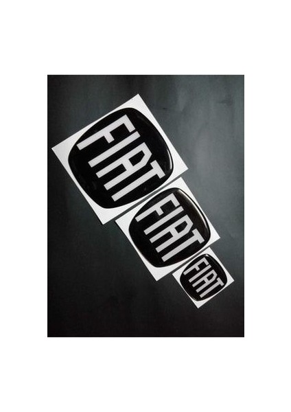 Fıat Egea ( Sedan) Siyah Logo Set (3'lü)