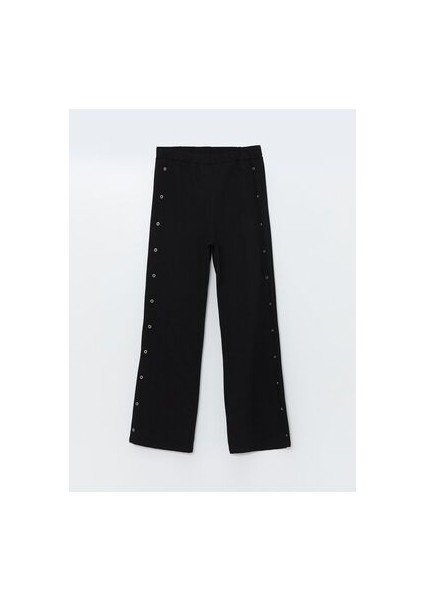 Lcwk Beli Lastikli Metal Aplikeli Kız Çocuk Tayt