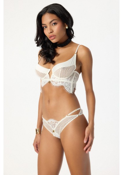 Calla Lily Beyaz Dantelli Korseli Sütyen fiyatları