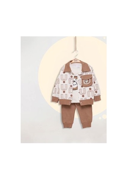 Erkek Bebek/çocuk Cepli 3'lü Takım