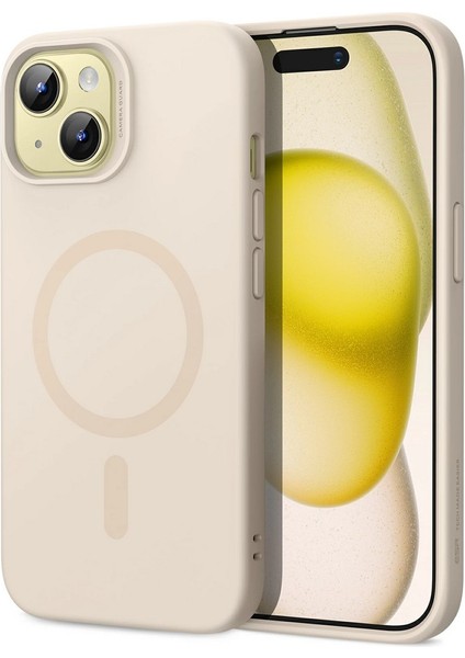 Apple iPhone 15 Pro Max Kılıf Halolock Magsafe Cloud Soft - Light Tan