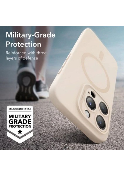 Apple iPhone 15 Pro Max Kılıf Halolock Magsafe Cloud Soft - Light Tan fiyatları