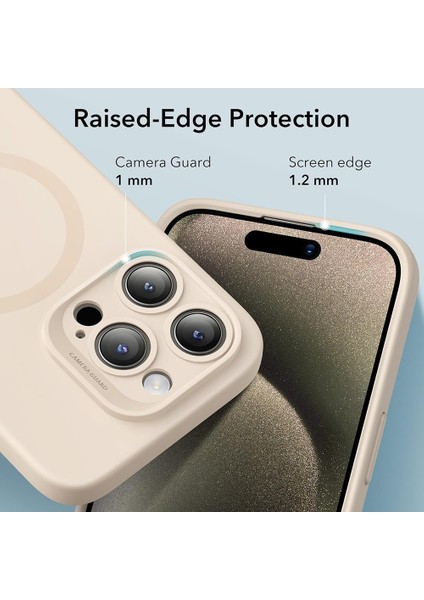Apple iPhone 15 Pro Max Kılıf Halolock Magsafe Cloud Soft - Light Tan fırsatları