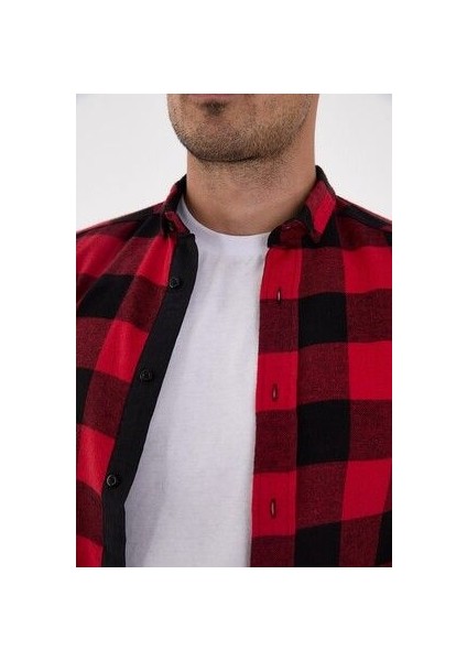 Slim Fit Flanel Ince Oduncu Gömlek indirimleri