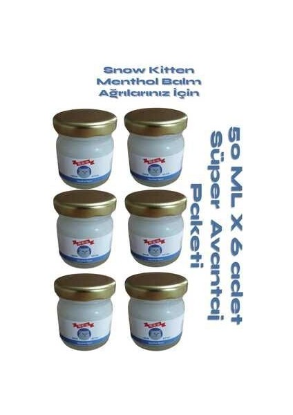 Snow Kitten Krem 50 ml 6 Adt - Vücut Ağrılarınız Için