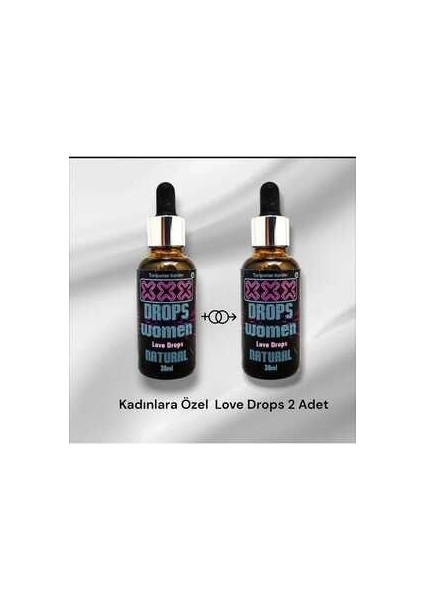 3x Kadınlara Özel Aşk Arttırıcı Love Drops Women 30 ml x 2 Adet