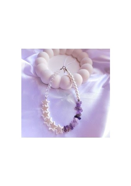 Incili, Yıldızlı, Ametist ve Kristal Taşlı Telefon Charmı Telefon Askısı modelleri