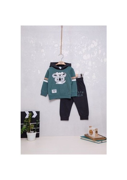 Eğlenceli Erkek Bebek Koala Desenli Ikili Takım