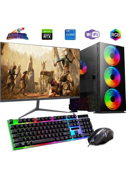 I5 12400F 16GB Ddr4 480SSD 12GB RTX3060 27" 165Hz Mon. Oyun Bilgisayarı