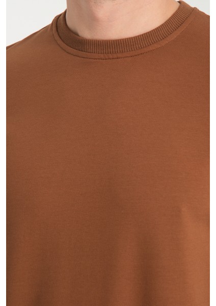 Bisiklet Yaka Basic Ince Mevsimlik Sweatshirt RD23YE581001