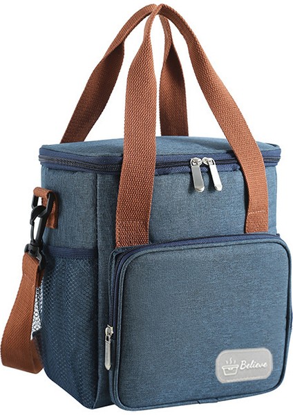 Büyük Kapasiteli Çapraz Vücut Öğle Yemeği Kutusu Yalıtım Çantası (Yurt Dışından)