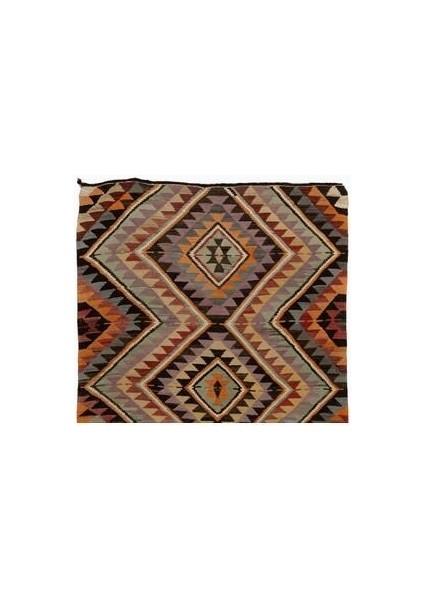 187X330 cm Geometrik Desenli Eski El Yapımı Yolluk Kilim. %100 Yün modelleri