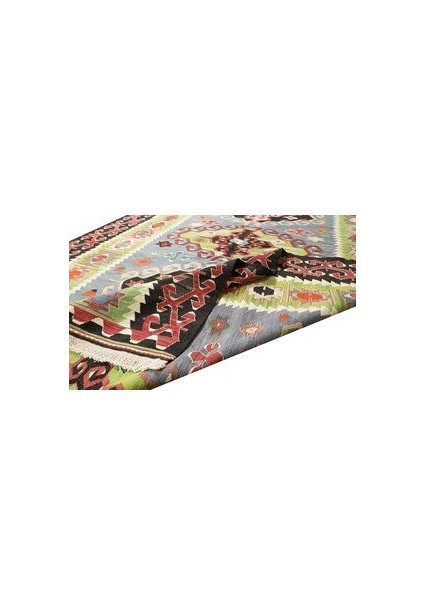 183X266 cm Çok Renkli Eski El Yapımı Kilim, Düz Dokuma %100 Yün Alan Kilimi modelleri