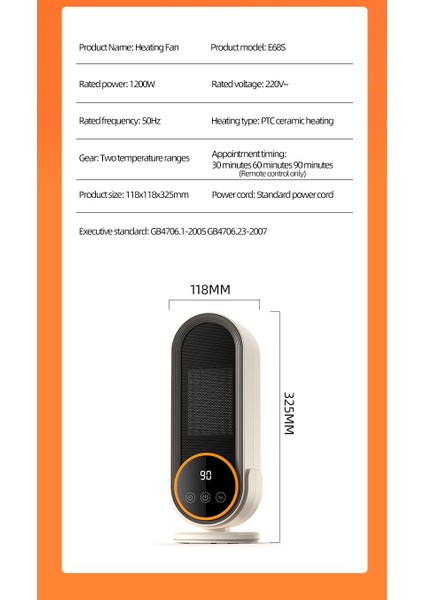 Yükseltilmiş LED Ekran Enerji Tasarruflu Isıtıcı Elektrikli Isıtıcı Uzaktan Kumandalı Zamanlayıcı Olabilir (Yurt Dışından)
