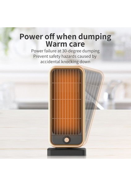 Ev/ofis Küçük Masaüstü Isıtıcı Elektrikli Isıtıcı Siyah 500W (Yurt Dışından) fırsatları