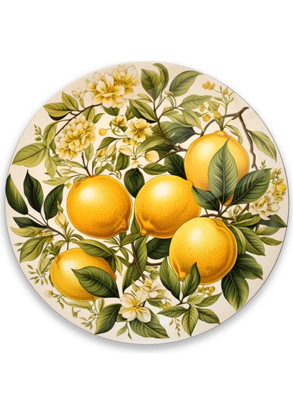 Limon Cam Tablo | Hediyelik, Dekoratif, Ofis, Mutfak