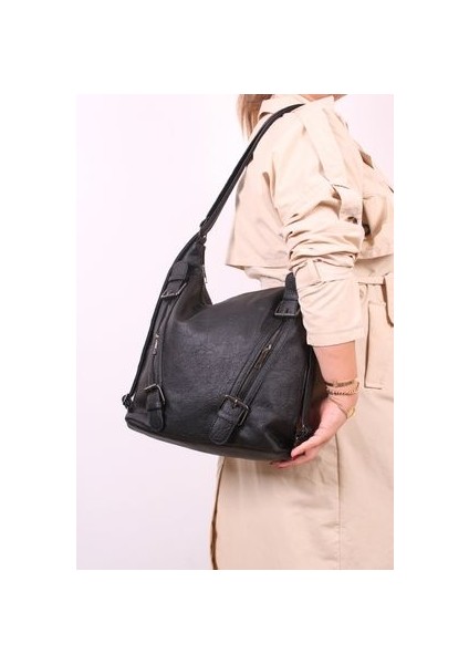 Büyük Boy Yumuşak Deri Çok Fonksiyonel Kadın Sırt ve Omuz Çantası - Şık ve Pratik Tasarım fiyatları