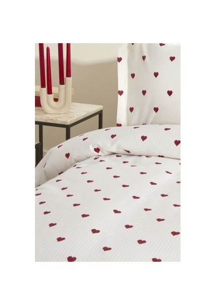 Amour Tek Kişilik Pike Takımı Kırmızı