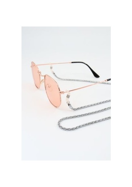 Çelik Gümüş Renk. Gözlük Zinciri. Özel Tasarım Steel. Gözlük Ipi. Gözlük Askısı. Unisex indirimleri