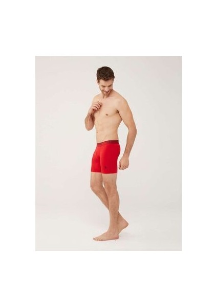 U.s. Polo Assn Erkek Beyaz 3'lü Uzun Paça/kırmızı-Lacivert-Gri Melanj Boxer 80454 indirimleri