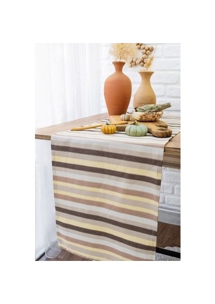 Bohem | Farrant Çizgili Runner 40X160