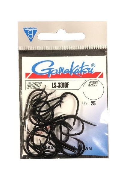 LS3310F No:2/0 Siyah Olta Iğnesi 25ADET