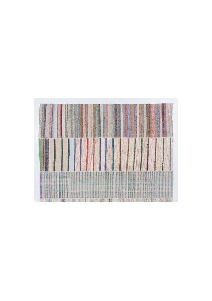 370X534 cm Eski Pamuklu Kilim, El dokuması Çaput. Çizgili Kilim. Özel Seçenekler Mevcuttur fiyatları