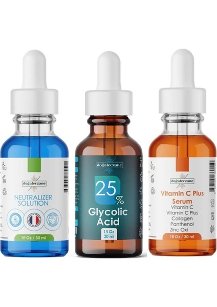 Gözenek Sıkılaştır Gözenek Küçültme Glikolik Asit %25 Set Glikolik Asit Peelingi 30 ml
