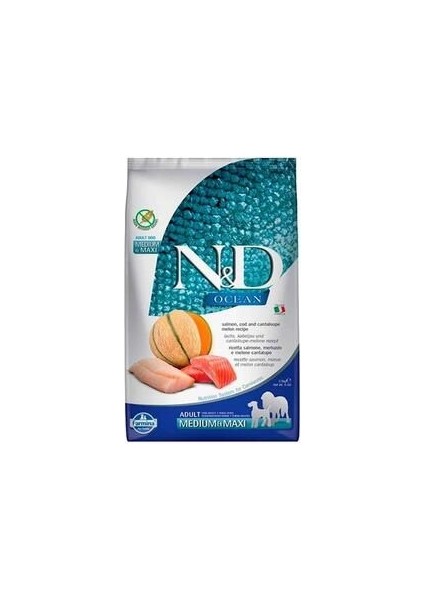 Ocean Somon ve Morina Balıklı Mini Yetişkin Köpek Maması 2.5 kg - 8010276039309 - Petshopundan