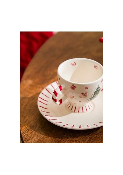 Lcw Home Karışık Baskılı Yılbaşı Temalı 2 Kişilik Seramik Kahve Fincan Takımı 100 ml modelleri