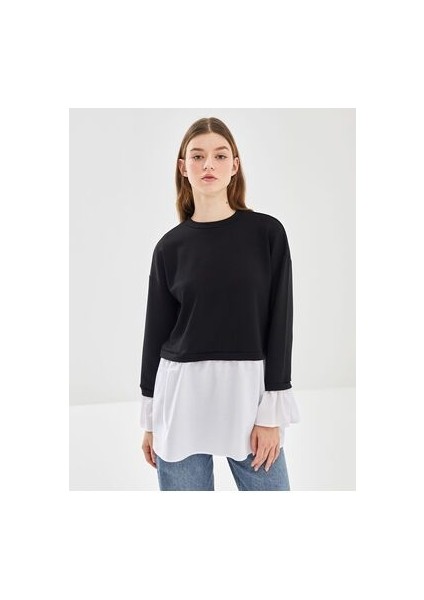 Lcw Bisiklet Yaka Kadın Sweatshirt Tunik