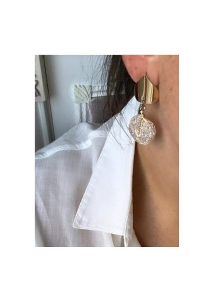 Kristal Taşlı Sallantılı Küpe fiyatları