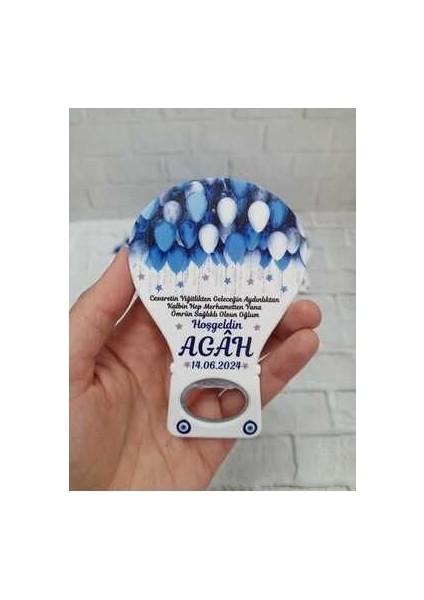 20 Adet Balon Magnet Açacak Yeni Doğan, Doğum Günü, Sünnet, Nişan, Söz, Düğün Hediyelik