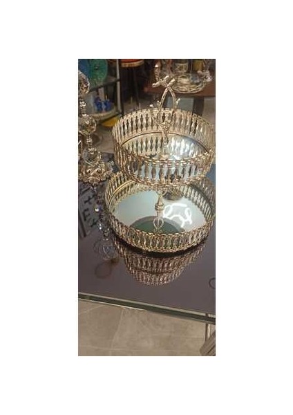 2 katlı aynalı sunumluk kararmaz themisseshome marka şık zarif kullanışlı