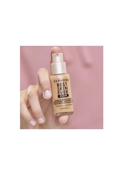 Best Skin Ever Glow - Fondöten 25 ml Doğal, Işıltılı-Parlak - Tüm Cilt Tipleri İçin indirimleri